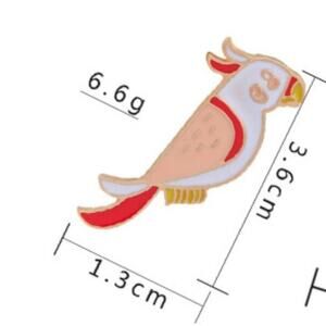 Tropical Bird Pin Brooch